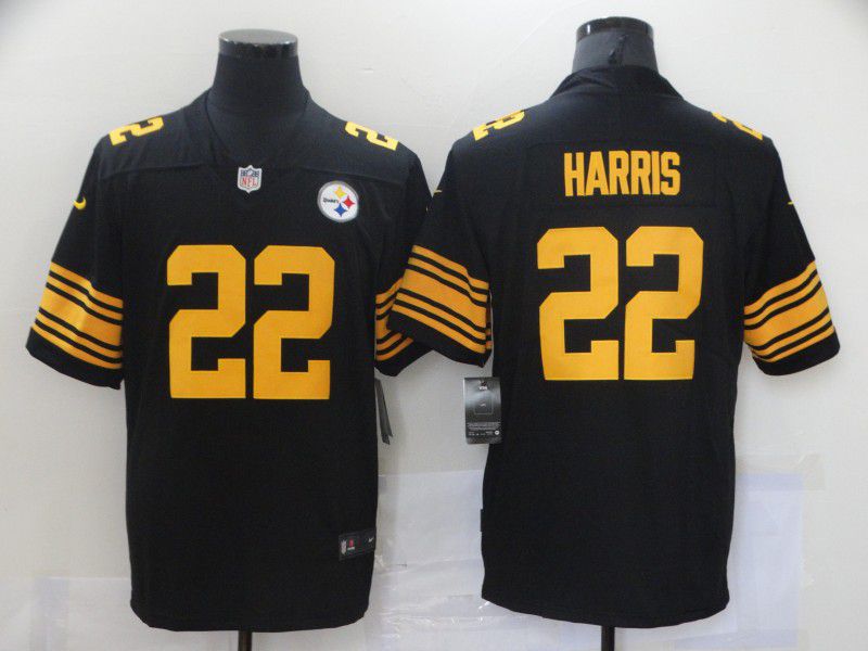 Men Pittsburgh Steelers #22 Harris Black New Nike Vapor Untouchable Limited 2021 NFL Jersey->pittsburgh steelers->NFL Jersey